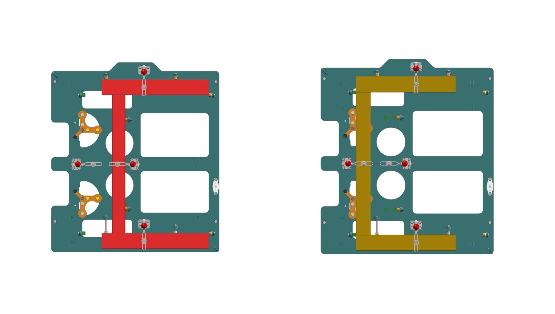 bovenaanzicht 3D model lasmal