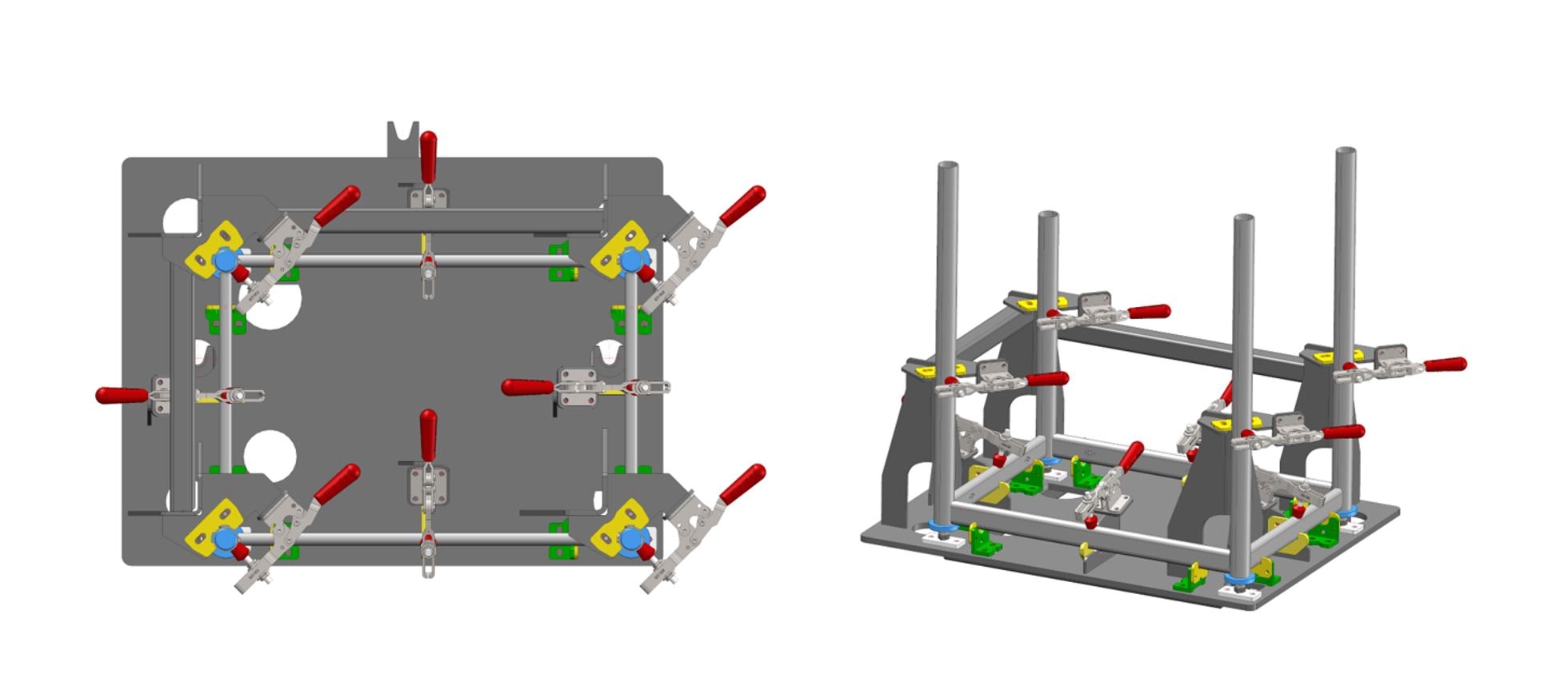 3D-ontwerp van lasmallen voor lasrobots